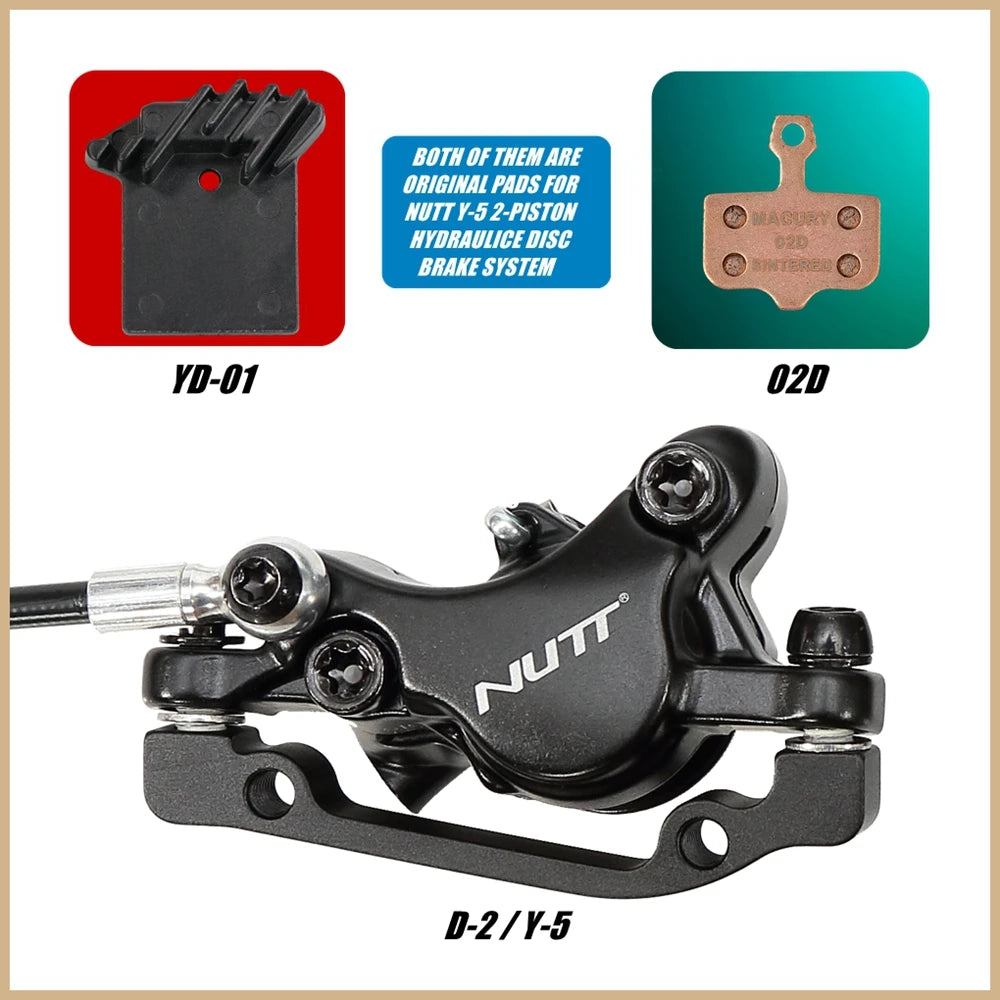 02D Sintered Disc Brake Pad for NUTT ZOOM XOD JAK SHIMANO Caliper for ZERO VSETT DUALTRON KAABO KUGOO TEVERUN Electric Scooter