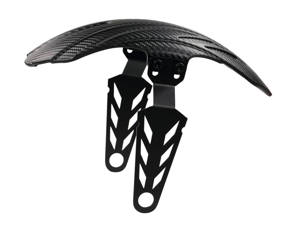 Universal Carbon-Fiber-Pattern Mudguard for VSETT 10+ MUKUTA 10 Plus ZERO 10X KAABO Mantis 10-Inch Electric Scooter Fender Wing