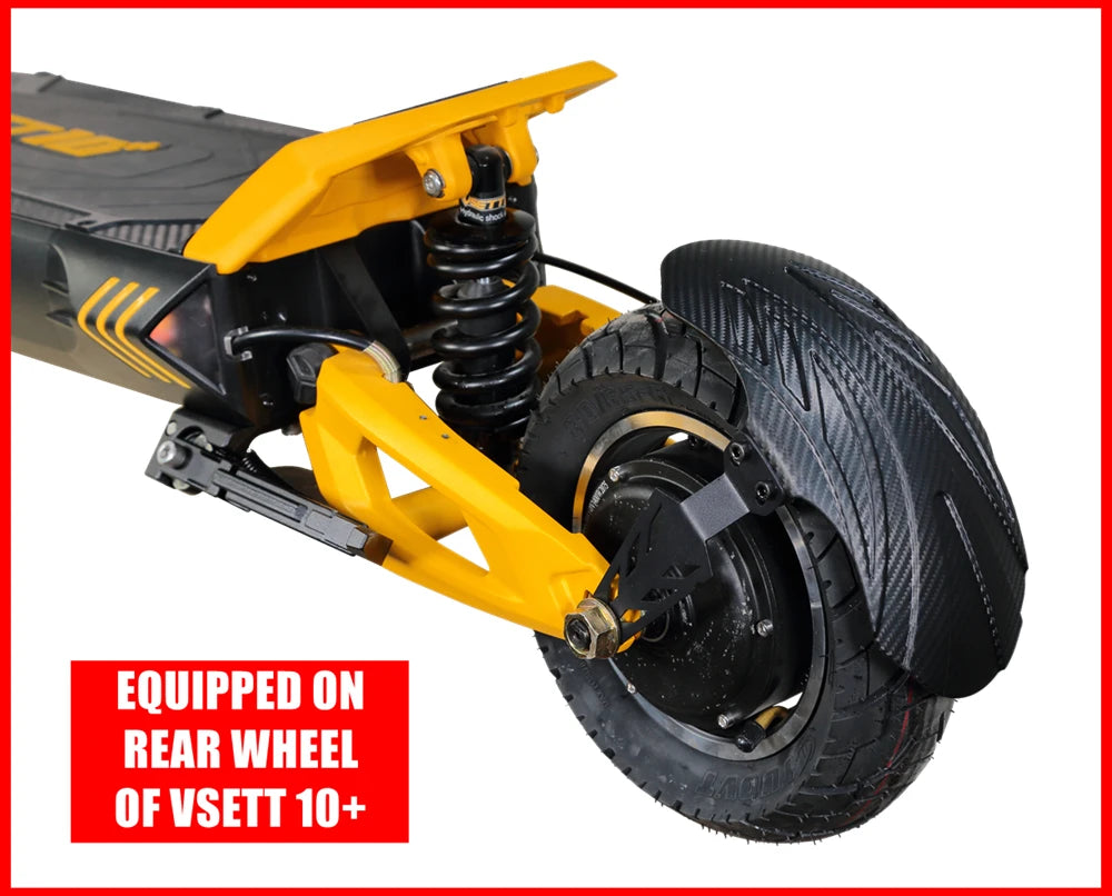 Universal Carbon-Fiber-Pattern Mudguard for VSETT 10+ MUKUTA 10 Plus ZERO 10X KAABO Mantis 10-Inch Electric Scooter Fender Wing