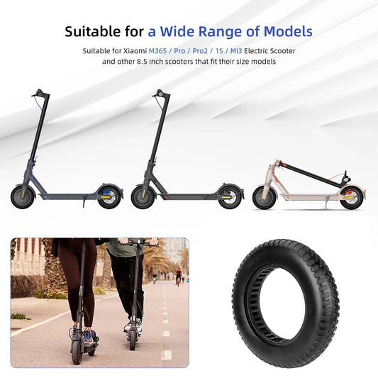 10Inch Solid Tire for Xiaomi M365/Pro/M3 Electric Scooter 10x2.125 Enlarged Tubeless Solid Tire Modification Upgrade Accessories
