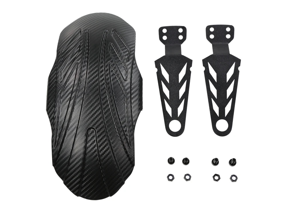 Universal Carbon-Fiber-Pattern Mudguard for VSETT 10+ MUKUTA 10 Plus ZERO 10X KAABO Mantis 10-Inch Electric Scooter Fender Wing