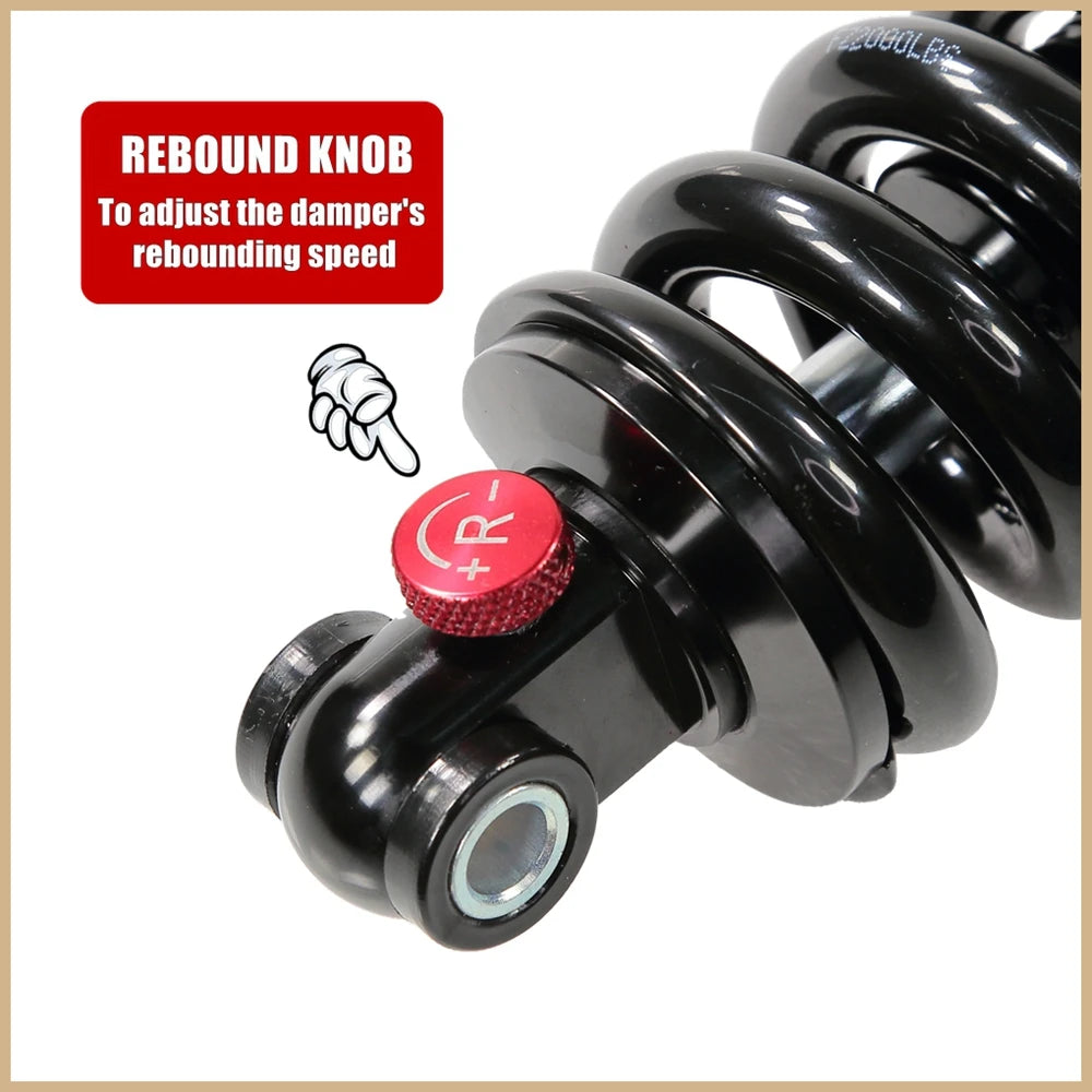 165mm 2000LBS Variable Damping Shock Absorber for Electric Scooter VSETT 10+ IO HAWK ZERO 10X KUGOO LX10+ NAMI TEVERUN Oil Coil