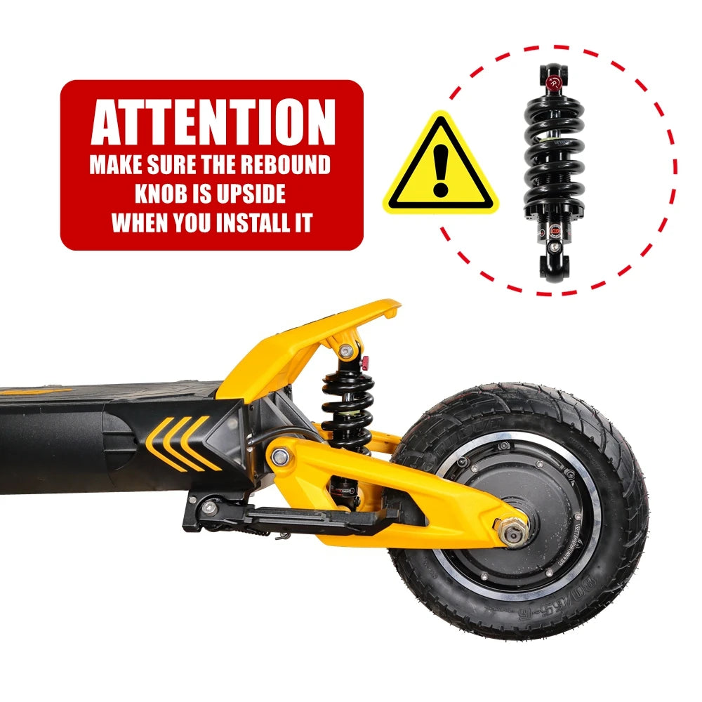 165mm 2000LBS Variable Damping Shock Absorber for Electric Scooter VSETT 10+ IO HAWK ZERO 10X KUGOO LX10+ NAMI TEVERUN Oil Coil