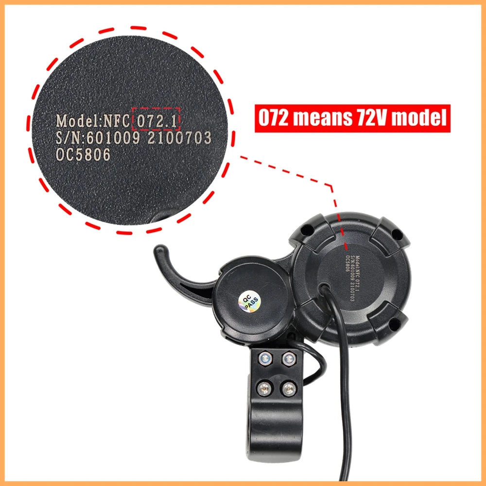 VSETT Throttle With NFC Card for 72V VSETT 11+ 11 Plus ZERO 11X LED Display LCD Dashboard Screen Accelerator Finger Trigger