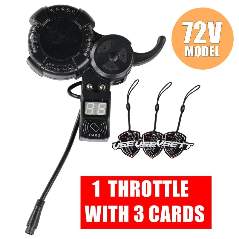 VSETT Throttle With NFC Card for 72V VSETT 11+ 11 Plus ZERO 11X LED Display LCD Dashboard Screen Accelerator Finger Trigger