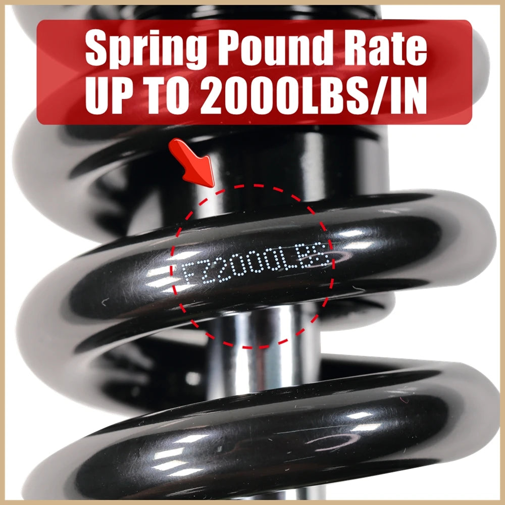 165mm 2000LBS Variable Damping Shock Absorber for Electric Scooter VSETT 10+ IO HAWK ZERO 10X KUGOO LX10+ NAMI TEVERUN Oil Coil