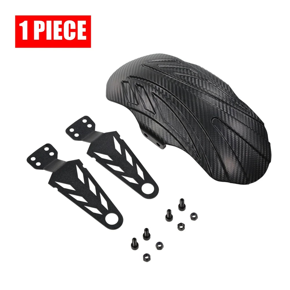 Universal Carbon-Fiber-Pattern Mudguard for VSETT 10+ MUKUTA 10 Plus ZERO 10X KAABO Mantis 10-Inch Electric Scooter Fender Wing