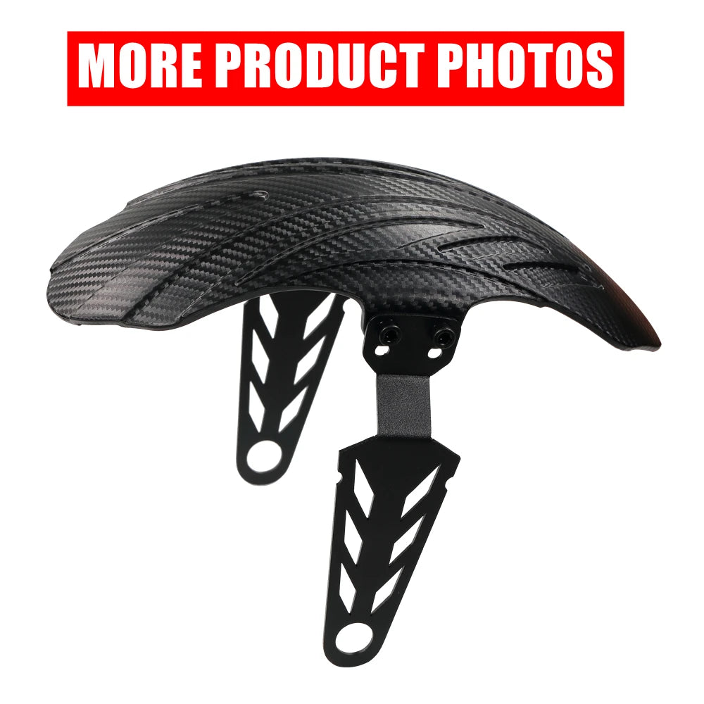 Universal Carbon-Fiber-Pattern Mudguard for VSETT 10+ MUKUTA 10 Plus ZERO 10X KAABO Mantis 10-Inch Electric Scooter Fender Wing