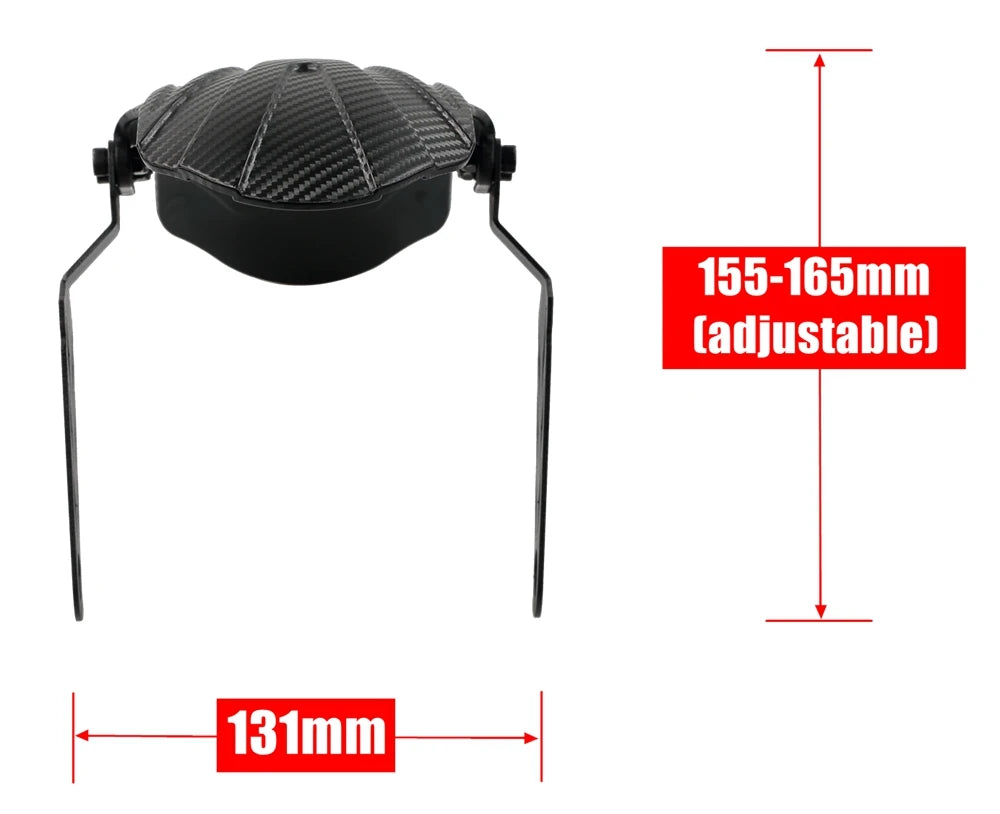 Universal Carbon-Fiber-Pattern Mudguard for VSETT 10+ MUKUTA 10 Plus ZERO 10X KAABO Mantis 10-Inch Electric Scooter Fender Wing