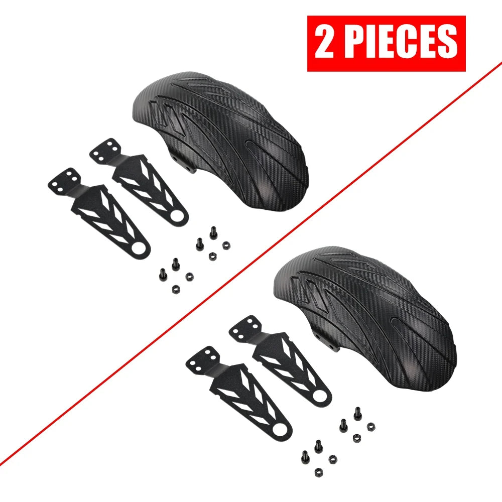 Universal Carbon-Fiber-Pattern Mudguard for VSETT 10+ MUKUTA 10 Plus ZERO 10X KAABO Mantis 10-Inch Electric Scooter Fender Wing