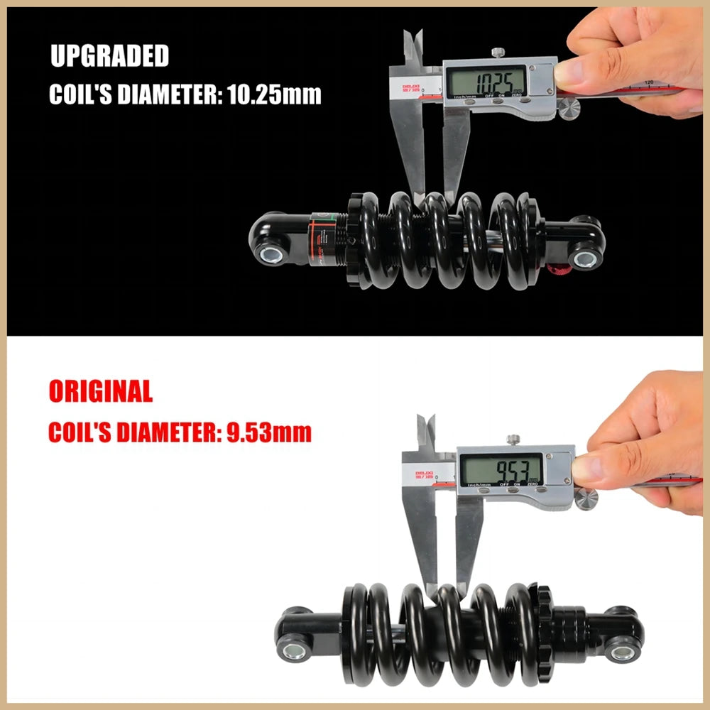 165mm 2000LBS Variable Damping Shock Absorber for Electric Scooter VSETT 10+ IO HAWK ZERO 10X KUGOO LX10+ NAMI TEVERUN Oil Coil