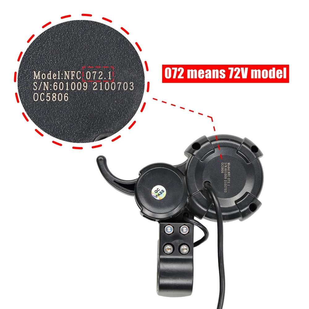 VSETT Throttle With NFC Card for 72V VSETT 11+ 11 Plus ZERO 11X LED Display LCD Dashboard Screen Accelerator Finger Trigger