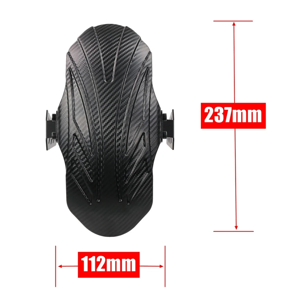 Universal Carbon-Fiber-Pattern Mudguard for VSETT 10+ MUKUTA 10 Plus ZERO 10X KAABO Mantis 10-Inch Electric Scooter Fender Wing